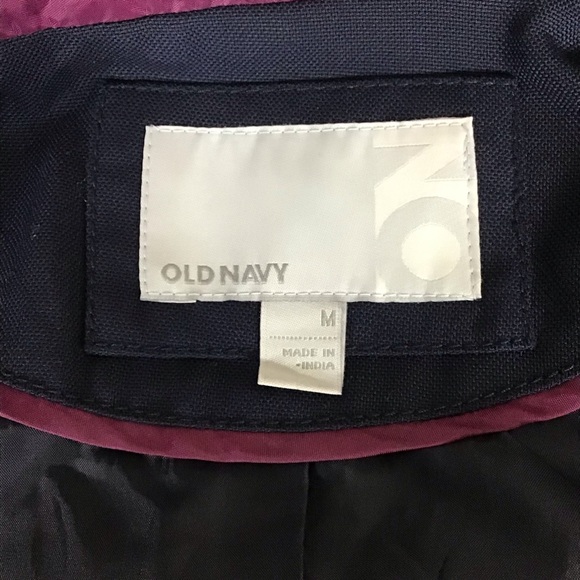 Old Navy Navy Blue with dark Purple trim Women Size Medium - Picture 9 of 9